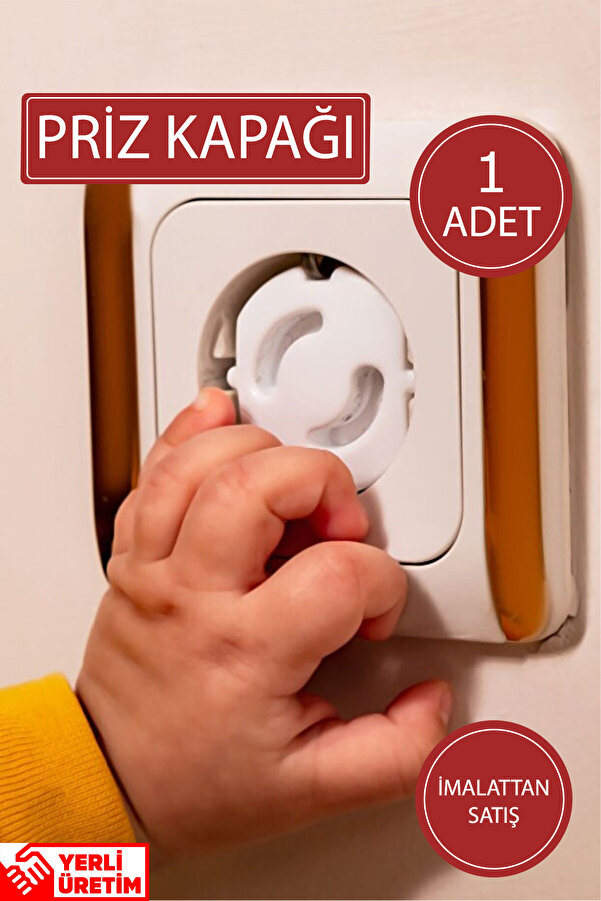 İdeal Baby 1 Adet Priz Kapağı Bebek Çocuk İçin Priz Kapağı Güvenlik Aparatı Evde Güvenlik