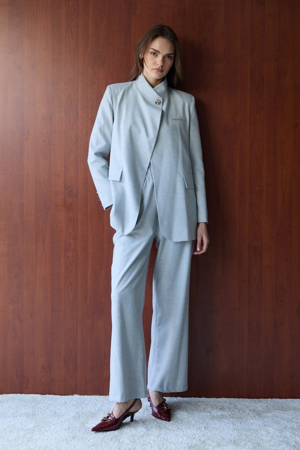 Melike Tatar Poly Viscose Jacketed Suit 32-2713