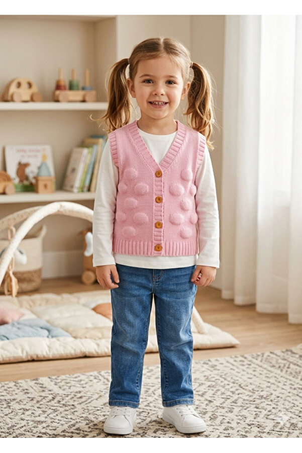 BABYLY Bebek ve çocuk triko Yeleği dikişsiz