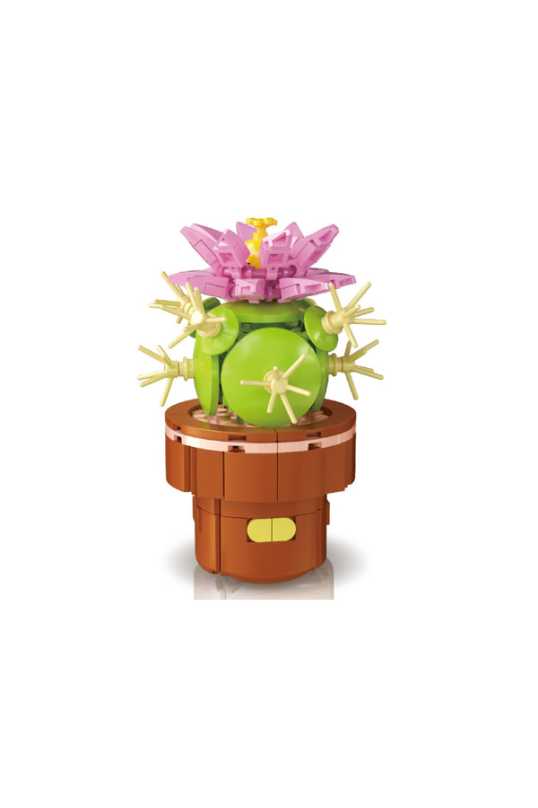GrupVera Building Block Flower 181 Parça Kaynana Topuzu Kaktüsü