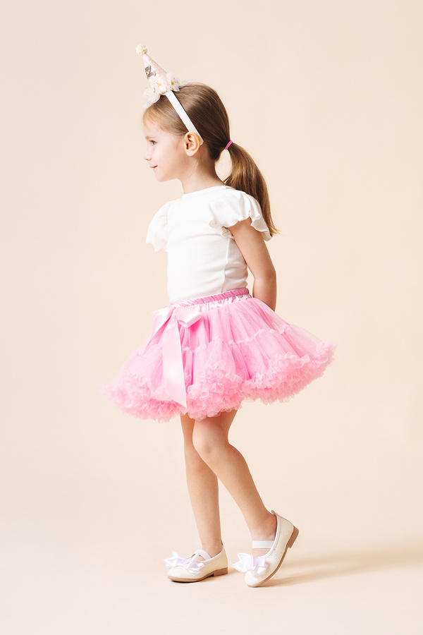 Banamio Rio Fiyonk Detaylı Astarlı Kabarık Karnaval Tütü Etek (ŞEKER PEMBE)