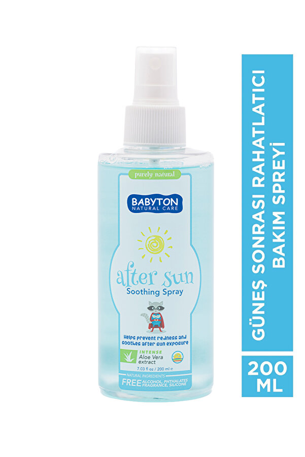 BABYTON Güneş Sonrası Rahatlatıcı Bakım Spreyi 200 ml