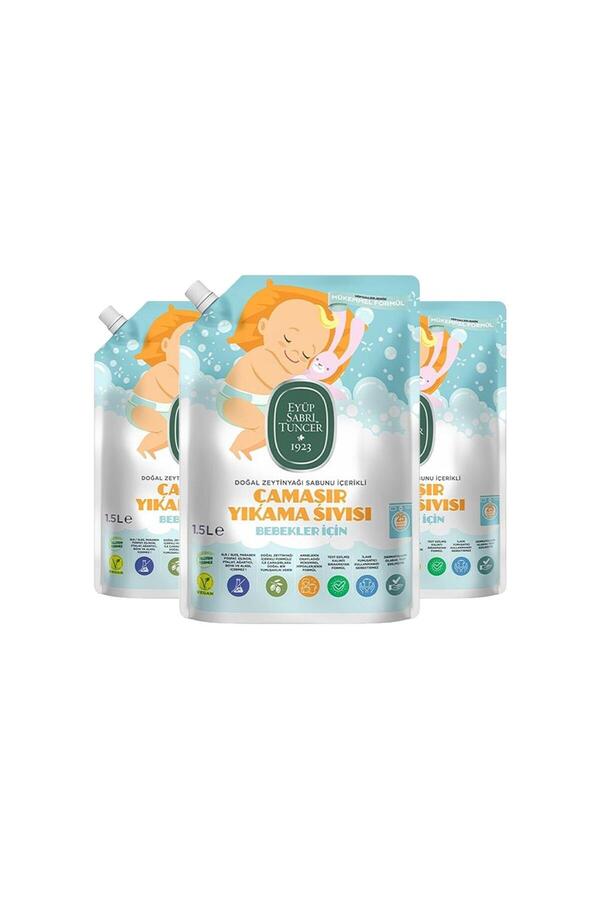 Eyüp Sabri Tuncer Bebek Çamaşır Deterjanı 1500 ml x 3