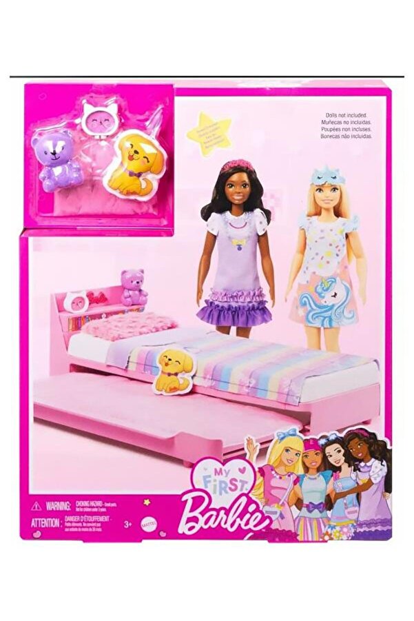 Barbie İlk Bebeğim Barbienin Yatağı Oyun Seti HMM64