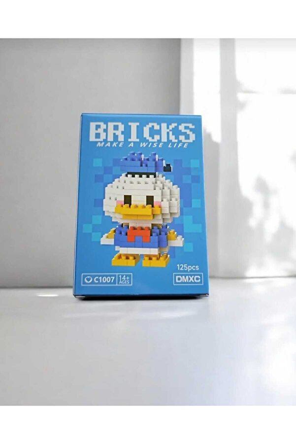 BTİCARET Bricks Sevimli Ördek Karakter Figürü Mini Yapı Blok Seti – Koleksiyon Oyuncak