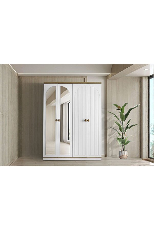 Doressa Home Jena 4 Kapılı Gardırop