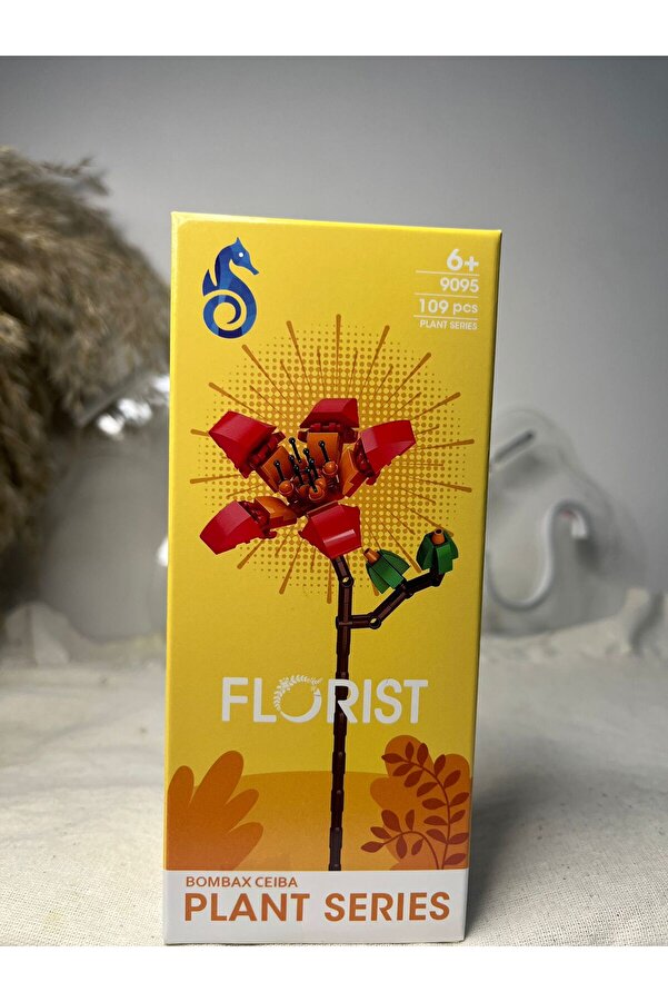 Oyuncaktoys Dekoratif Çiçek Yapım Seti - Koleksiyonluk Yapboz Blok Çiçek Yapım