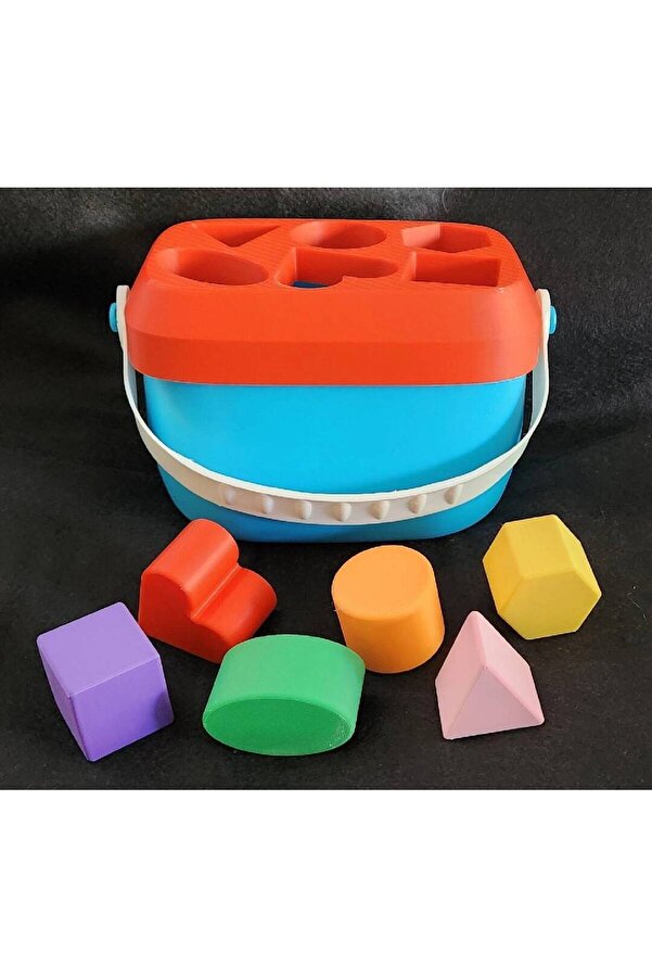 TOPRAK-3D RENKLİ BLOKLAR Oynama sepeti Eğitici 3d