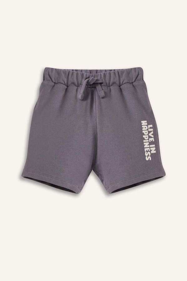 Defacto Baskılı Beli Lastikli Şort Erkek Bebek E1018A525SM