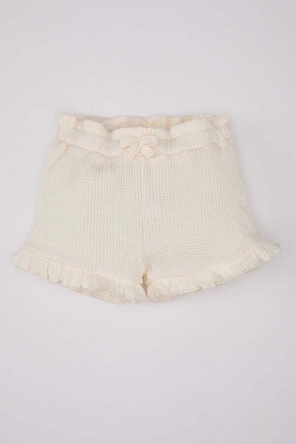 Defacto Comfort Fıt Waffle Şort Kız Bebek A8043A524SM