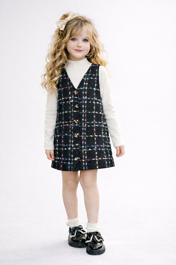 My Kids Wear Kız Çocuk Bayramlık Şık Jile Elbise Takımı 12478