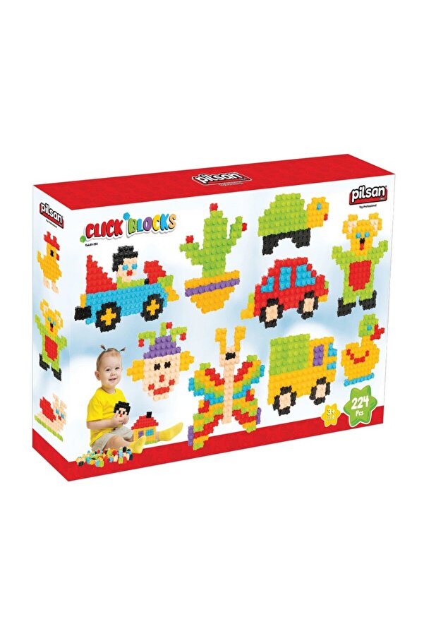 NW NessiWorld 03 296 Çıt Çıt Bloklar 224 Parça -NessiWorld Oyuncak