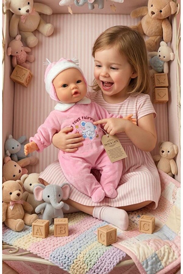 Tıfıl Toys BiBi İnteraktif Konuşan ve Gülen Elektronik Mimikli Aksesuarlı Et Bebek