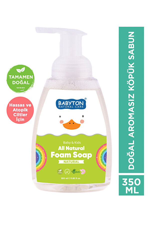 BABYTON Doğal Aromasız Köpük Sabun 350 ml