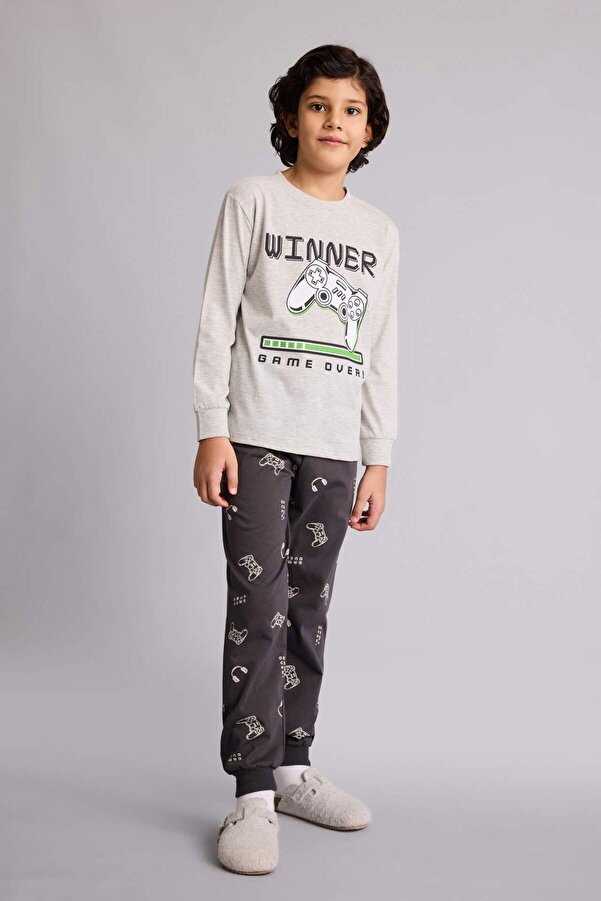 Defacto Regular Fıt 2'li Pijama Takımı Erkek Çocuk G9974A826SP