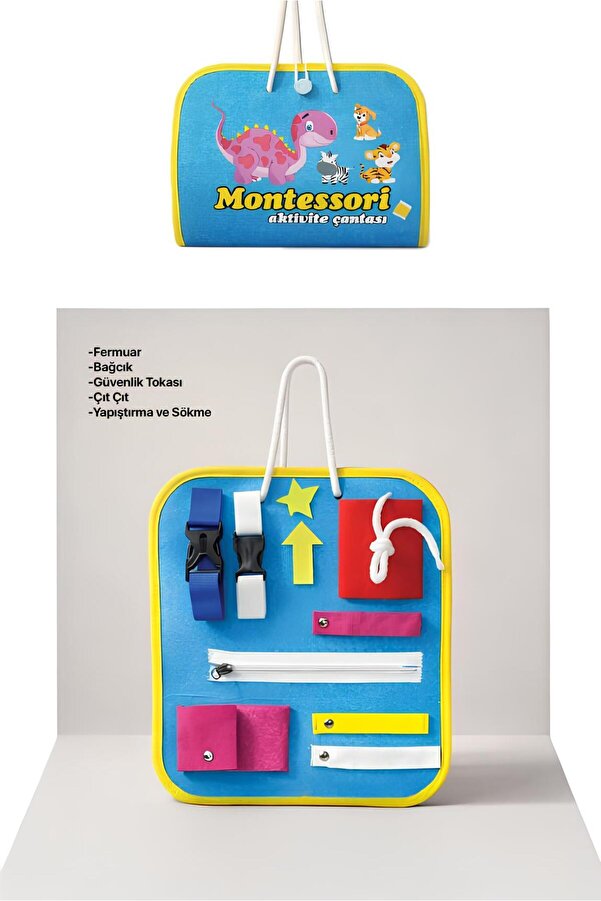 Montessori Keçe Aktivite Çantası - Yerli Üretim