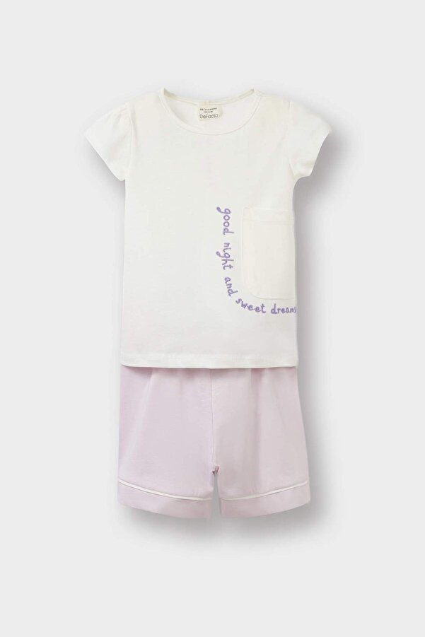 Defacto %100 Pamuklu Pijama Takımı Kız Bebek E1548A525HS
