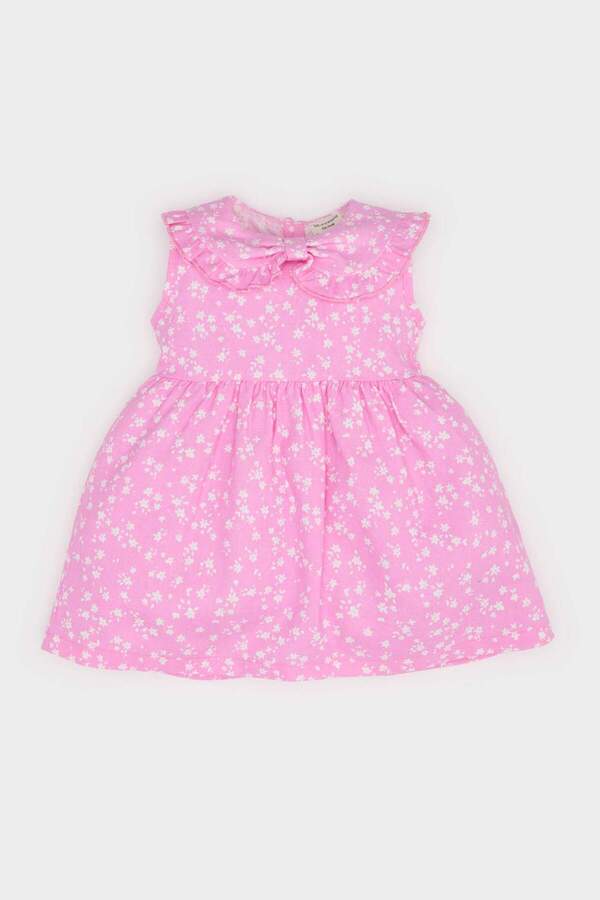 Defacto %100 Pamuklu Çiçekli Elbise Kız Bebek E5812A525SP
