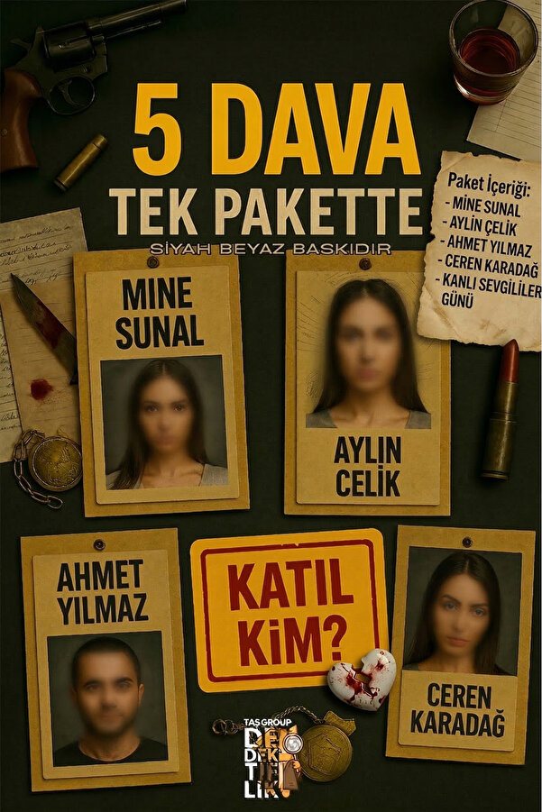 Taş Group Dedektiflik Kanlı Sevgililer Günü - Dedektif Oyunu - Dedektiflik Oyunu - Kutu Oyunu - Cinayet Oyunu - Zeka Oyunu