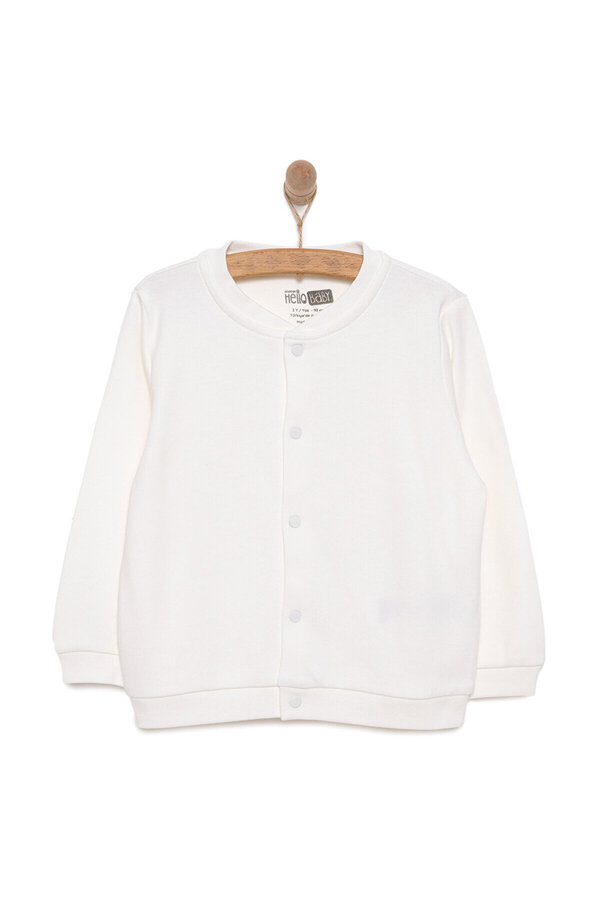 ebebek Hello Baby HelloBaby Unisex Basic Hırka Bisiklet Yaka Uzun Kol