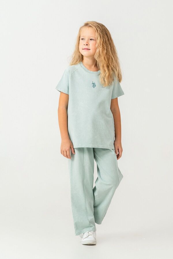 U.S. Polo Assn. Girls' Green Pajama Set