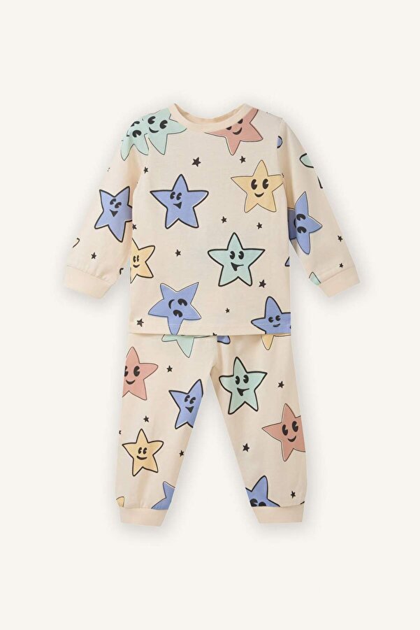 Defacto %100 Pamuklu Desenli 2'li Pijama Takımı Erkek Bebek G8845A526SP