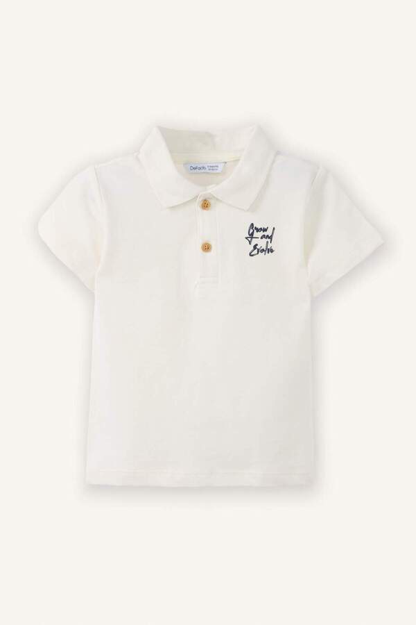 Defacto Oversize Baskılı Pike Tişört Erkek Bebek G5923A526SM