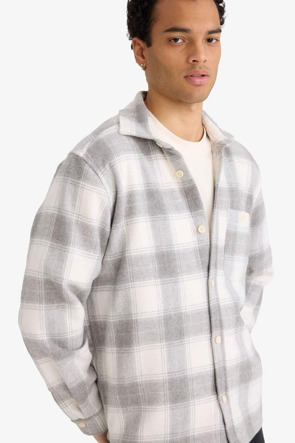 Defacto Regular Fit Checkered Long Sleeve Shirt G4319Ax25Wn