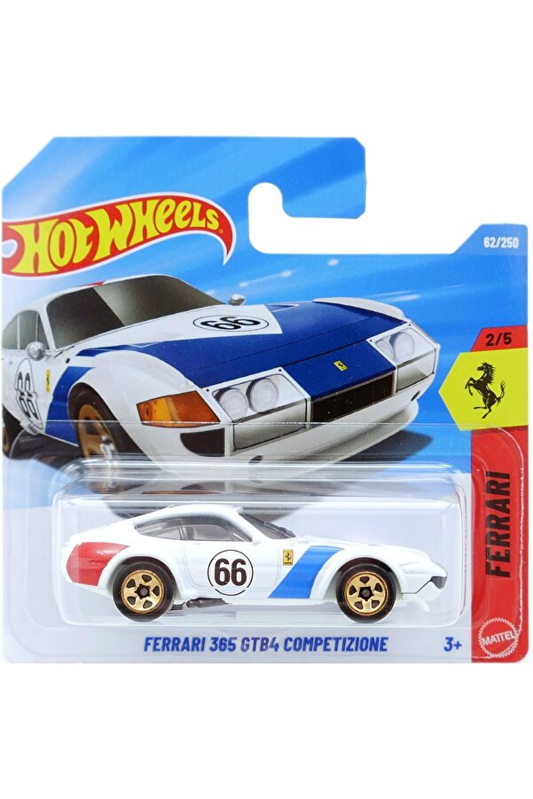 HOT WHEELS Ferrari 365 GTB4 Competizione Beyaz 2/5 62/250