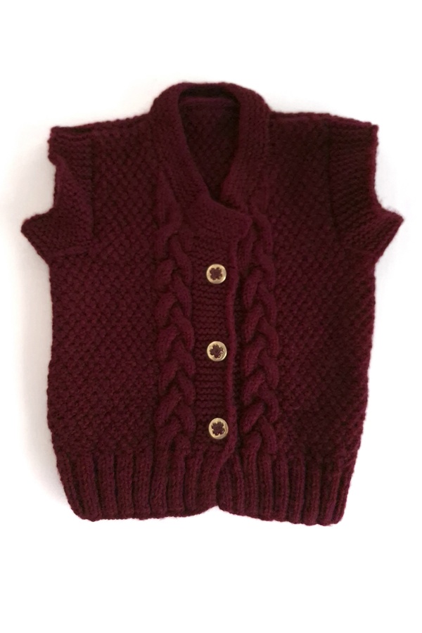 PİNA HEDİYELİK AKSESUAR El Örgüsü Çocuk Yelek