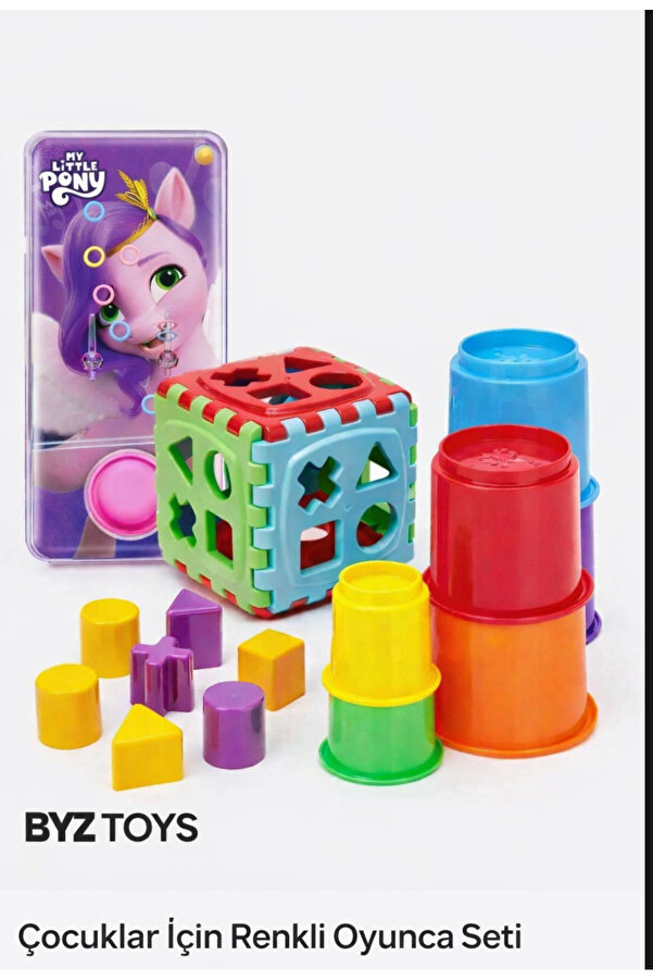 BYZ TOYS Oyuncak Su Oyunu Sevimli Kule Bul Tak Puzzle Eğitici Zeka Geliştirici Set