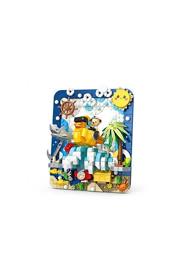 Vagon P881503 PANLOS TEDDY AYI RESİM 417 PARÇA BLOCK OYUNCAK