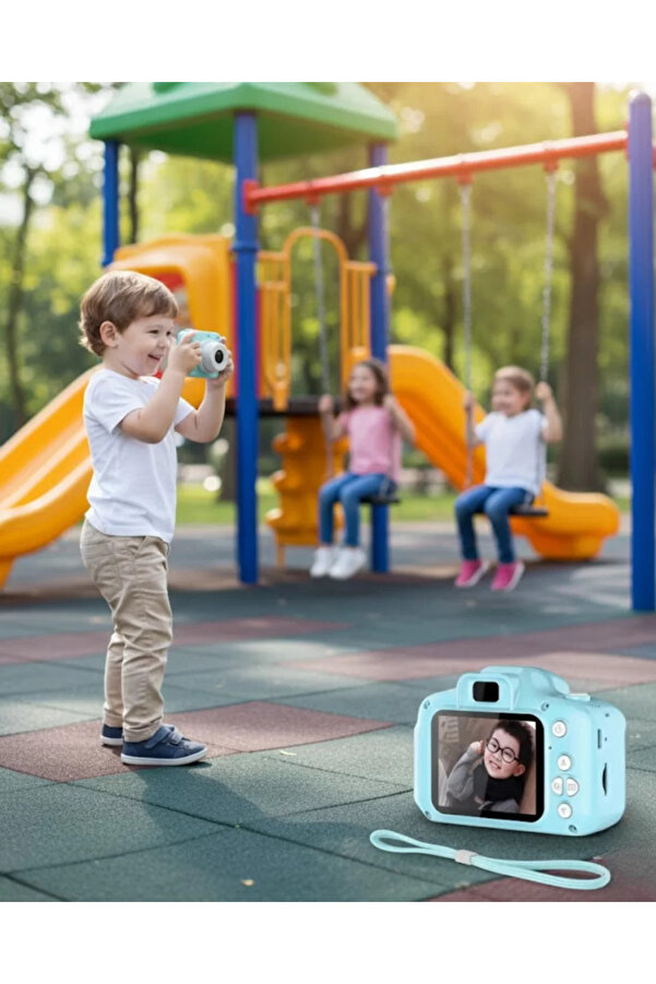 Epilons Mavi Hd Mini Kamera Video Fotoğraf Çekimli Şarj Edilebilir Bataryalı Hafıza Kart Destekli