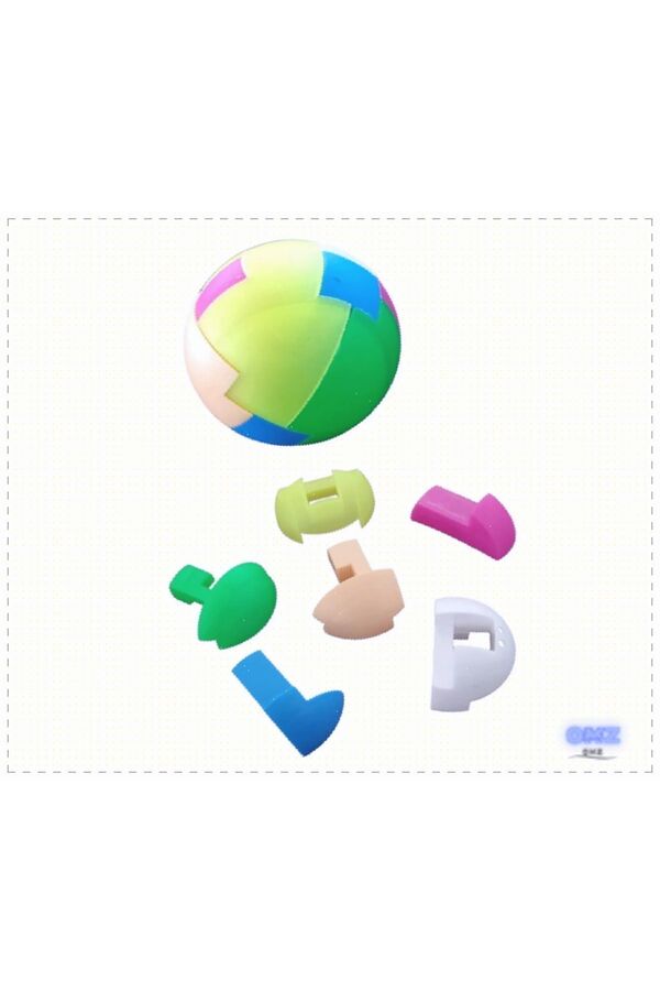 FeyzaDesign Zeka Geliştirici Tangram Top Oyunu Çocuklar İçin Eğitici Oyuncak