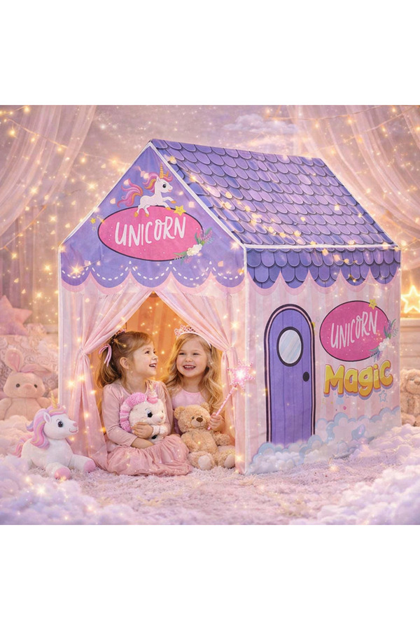 Cici Oyuncak Unicorn Magic Çocuk Oyun Çadırı Küçük Prenseslere Özel Masal Evi Oyun Evi