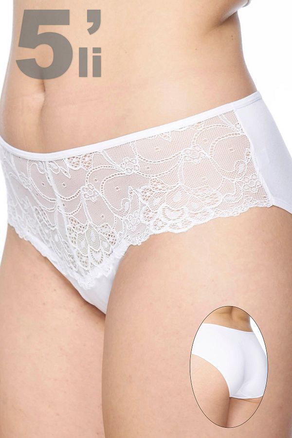 Sevim-2715 Lacy 5-Piece Women's Bato Panties 1