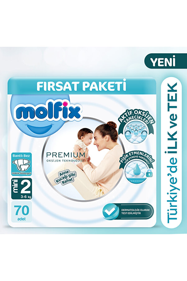Molfix Premium Fırsat Paketi 2 Beden 70 Adet