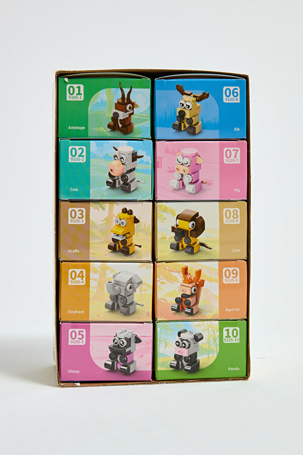 KentOyuncaK Hayvanlar Dünyası 10in1 Yapı Oyuncakları Seti 357 Parça (Birleştirilip Koala Yaratılabilir)