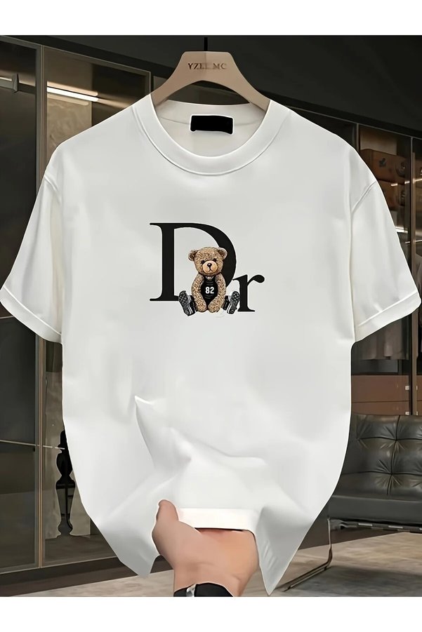 yombaa Printed Oversized Crew Neck T-Shirt – Cotton Jersey 2-Thread | Unisex & Casual Comfortable