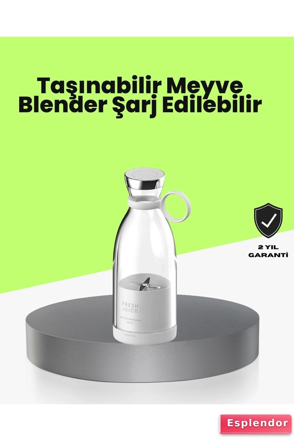 esplendor 4 Bıçaklı Gıda Sınıfı Paslanmaz Çelik Taşınabilir Blender