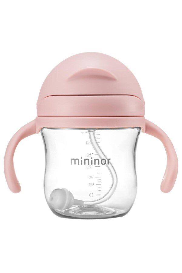 Mininor Tritan Akıllı Alıştırma Bardağı 220 ml - Rose - Standart