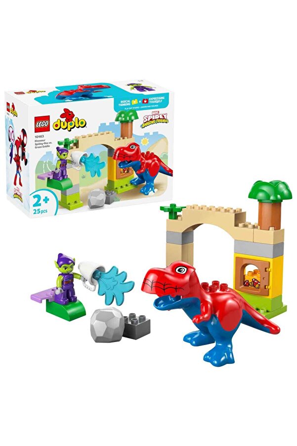 LEGO DUPLO Marvel Dinozor Spidey-Rex, Yeşil Goblin’e Karşı 10463 - 2 Yaş ve Üzeri Çocuklar için Yara