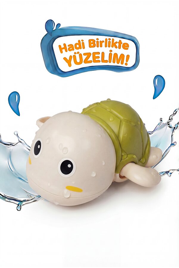 BBSKY Kurmalı Kaplumbağa Bebek Banyo Oyuncağı – Suda Yüzen Sevimli Su Oyunu El Göz Gelişim Oyuncağı