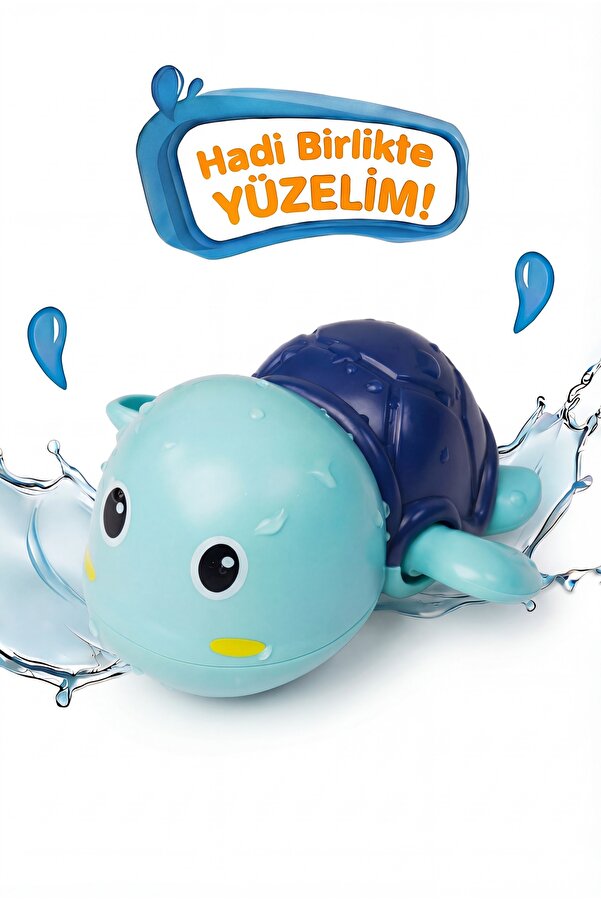 BBSKY Kurmalı Kaplumbağa Bebek Banyo Oyuncağı – Suda Yüzen Sevimli Su Oyunu El Göz Gelişim Oyuncağı