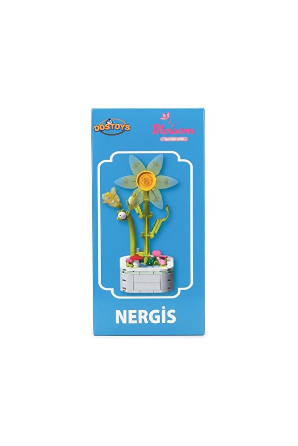 DOSTOYS Yapı Taşı Serisi Çiçek Yapım Seti Nergis Lego