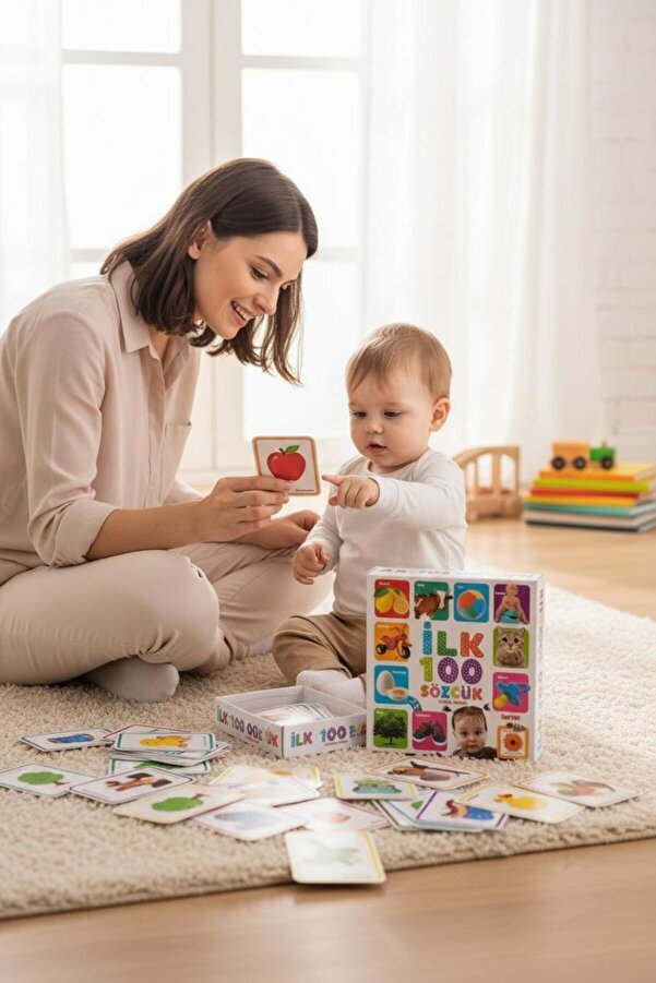 FeyzaDesign Bebek Eğitici Kartları - Zeka Geliştirici Flash Kart Seti
