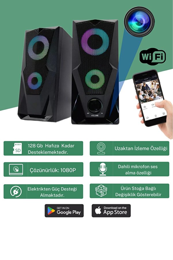 GenelTedarik Güvenlik Kamerası Bebek Hasta Bakıcı Mini 4k Ultra Hd Uzaktan Canlı İzleme