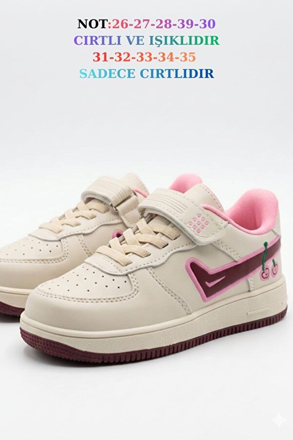 McDark Bej Bordo Bej Sneaker Ayakkabı