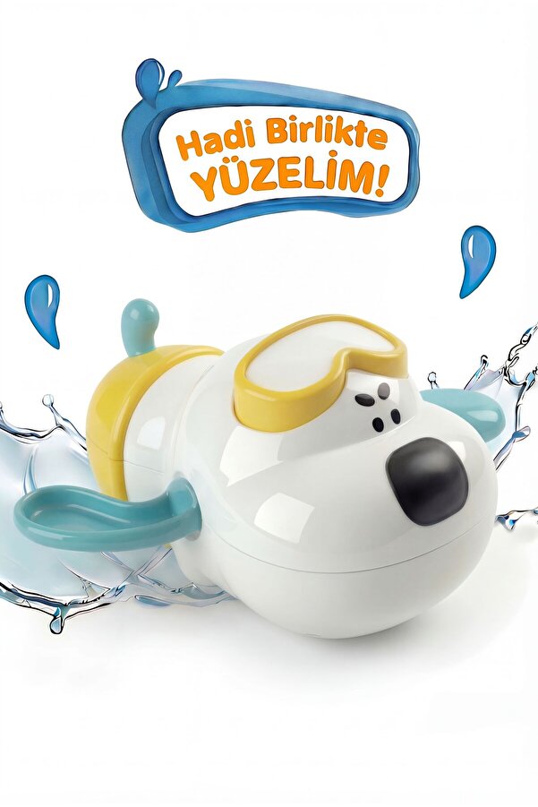 BBSKY 3'lü Sevimli Köpek Banyo Oyuncakları - El-Göz Koordinasyonu Destekli Eğitici ve Eğlenceli Set
