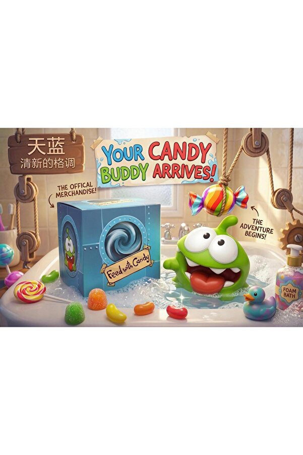 Natavanbutık 🛁🐸 Komik Banyo Oyuncakları 🍭🧸Funny Candy Monster Set 🛁🎀